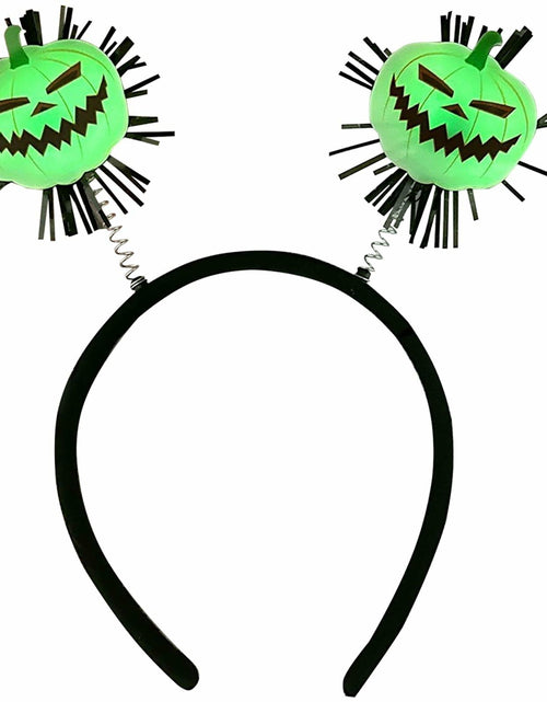 Load image into Gallery viewer, Kistreao Halloween Luminous Pumpkin Headband Glow Dark C-Pumpkin 1Pc Size M
