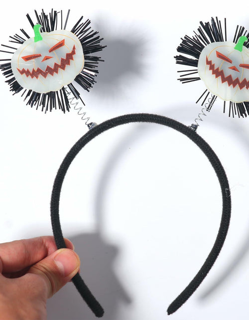 Load image into Gallery viewer, Kistreao Halloween Luminous Pumpkin Headband Glow Dark C-Pumpkin 1Pc Size M
