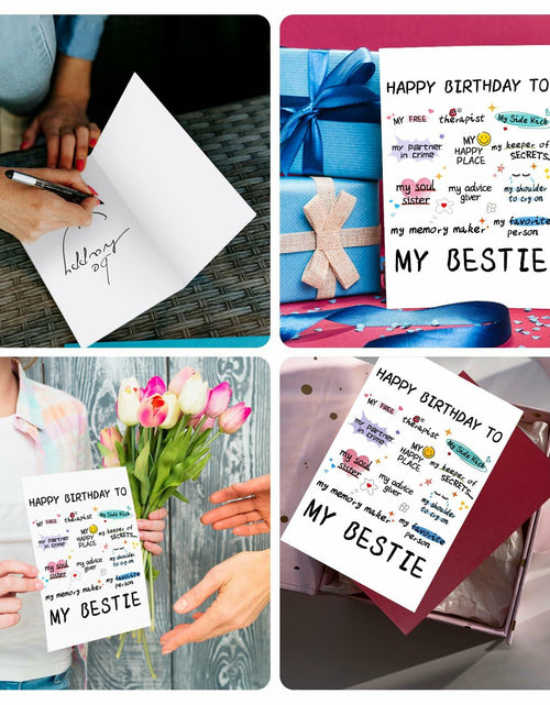 Load image into Gallery viewer, NPCSWXQ Funny Birthday Card for Bestie Friendship 4.7x7.1in with Envelope
