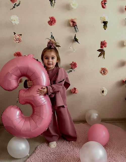 Load image into Gallery viewer, KEXINGTUO 2 Pearlescent Pink Number Foil Balloons 40 Inch Birthday Party
