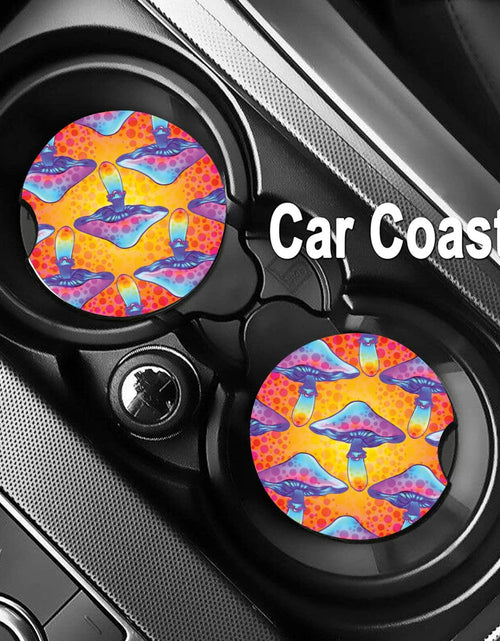 Load image into Gallery viewer, HOMETRIP Absorbent Ceramic Car Coasters Cork Back 2.56'' Sea Turtle 2pcs
