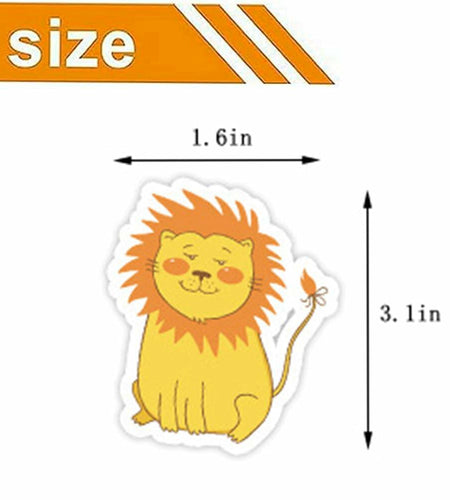 Debuosim 200 Pcs Cute Animal Waterproof Vinyl Stickers for Kids Teens Girls Boys