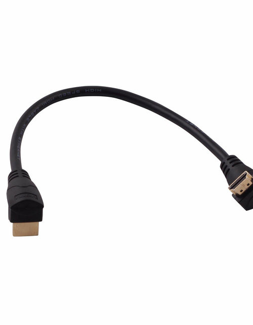 Load image into Gallery viewer, LARRITS HDMI 2.0 Cable 1FT 90 Degree Elbow Ultra Short 4K 60Hz Black
