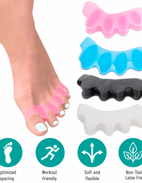 Load image into Gallery viewer, NAMELESS NICHE Toe Separators Bunion Corrector Toe Spacers Pink 1 Pair
