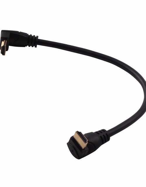Load image into Gallery viewer, LARRITS HDMI 2.0 Cable 1FT 90 Degree Elbow Ultra Short 4K 60Hz Black
