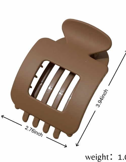 Load image into Gallery viewer, Generic 4-Pack Large Matte Non-Slip Claw Barrettes Hair Clips 4-Square
