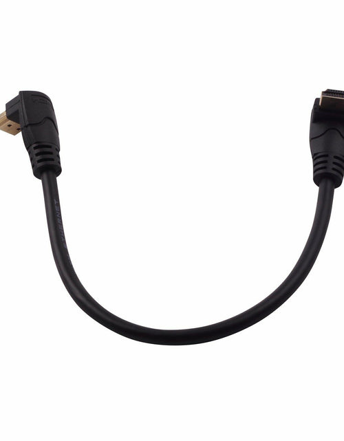 Load image into Gallery viewer, LARRITS HDMI 2.0 Cable 1FT 90 Degree Elbow Ultra Short 4K 60Hz Black
