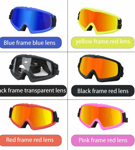 GDSanlian Dog Sunglasses UV-Proof Windproof Adjustable Strap Black Red L