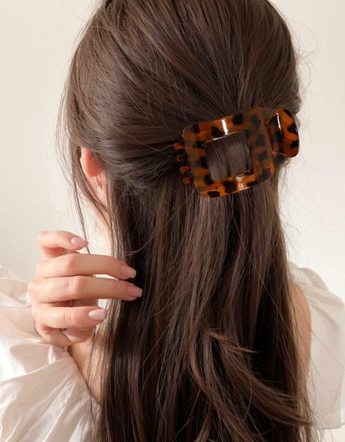 Load image into Gallery viewer, Generic 4-Pack Large Matte Non-Slip Claw Barrettes Hair Clips 4-Square
