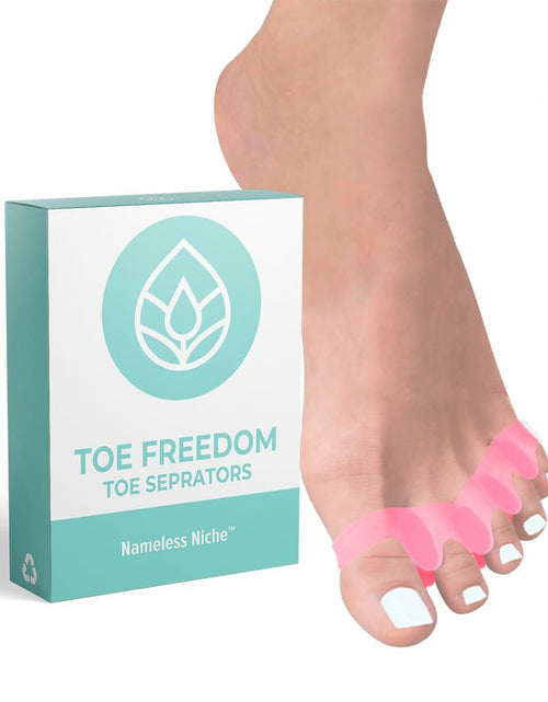 Load image into Gallery viewer, NAMELESS NICHE Toe Separators Bunion Corrector Toe Spacers Pink 1 Pair
