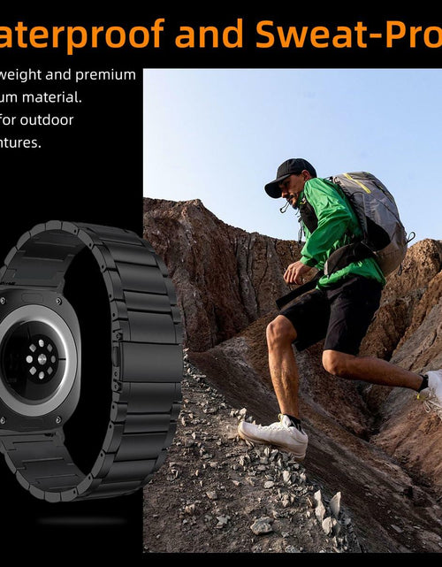 Load image into Gallery viewer, Arsfit Titanium Band Compatible Samsung Galaxy Watch Ultra 47MM Black
