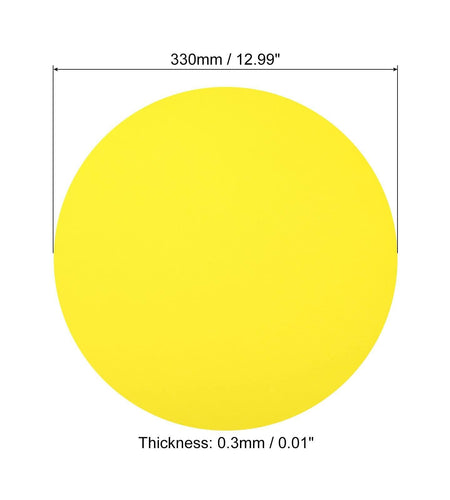 PATIKIL 13-inch Round Cardboard Paper Circles 40 Pcs Yellow DIY Crafts