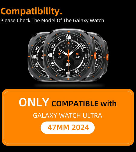 Arsfit Titanium Band Compatible Samsung Galaxy Watch Ultra 47MM Black