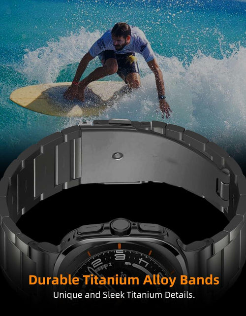 Load image into Gallery viewer, Arsfit Titanium Band Compatible Samsung Galaxy Watch Ultra 47MM Black
