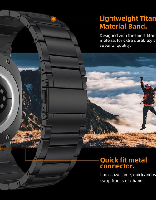 Load image into Gallery viewer, Arsfit Titanium Band Compatible Samsung Galaxy Watch Ultra 47MM Black
