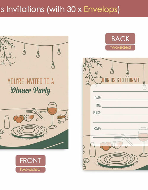 Load image into Gallery viewer, VAVINCI Video Gamer Birthday Invitations 30 Set Red Blue with Envelopes
