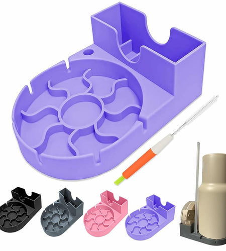 SISAYWEY Silicone Water Bottle Drying Rack Stanley 20/30/40oz Cups Purple 1Pc
