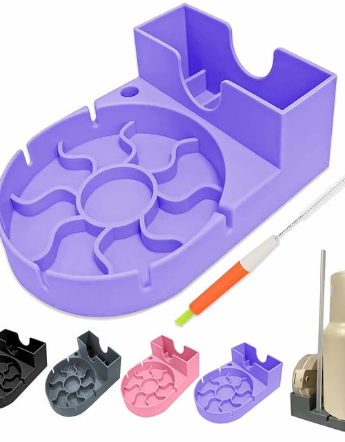 Load image into Gallery viewer, SISAYWEY Silicone Water Bottle Drying Rack Stanley 20/30/40oz Cups Purple 1Pc
