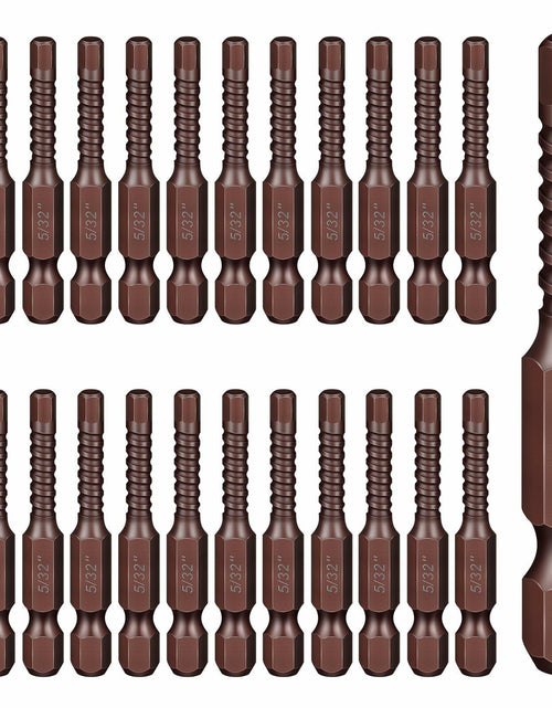 Load image into Gallery viewer, Moxweyeni 25 Pc 5/32 HEX Head S2 Steel Impact Driver Bit Set
