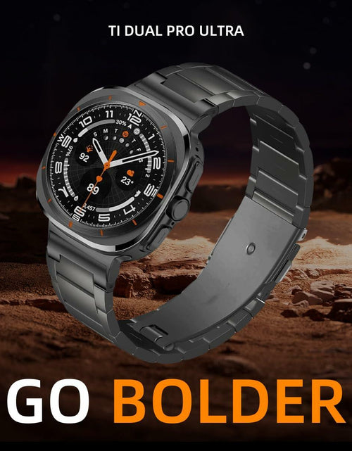 Load image into Gallery viewer, Arsfit Titanium Band Compatible Samsung Galaxy Watch Ultra 47MM Black
