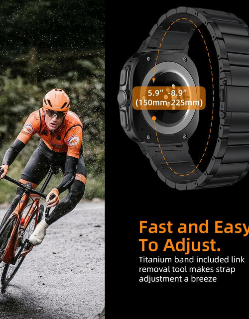 Load image into Gallery viewer, Arsfit Titanium Band Compatible Samsung Galaxy Watch Ultra 47MM Black
