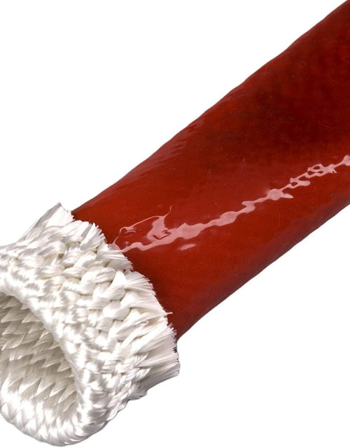 Load image into Gallery viewer, Ummickl 1" ID Silicone Coated Fiberglass Heat Sleeve 3.3ft Red
