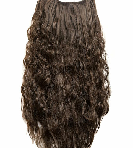 UQJE Long Curly Brown Wizard Beard Adult Cosplay Halloween One Size