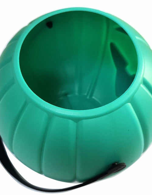 Load image into Gallery viewer, DQFAQYY Teal Pumpkin Bucket 7" Plastic Halloween Candy Bowl 7x7x5.5in
