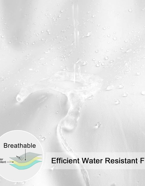 Load image into Gallery viewer, EurCross Fabric Shower Curtain Liner 72x84 White Water-Repellent Polyester
