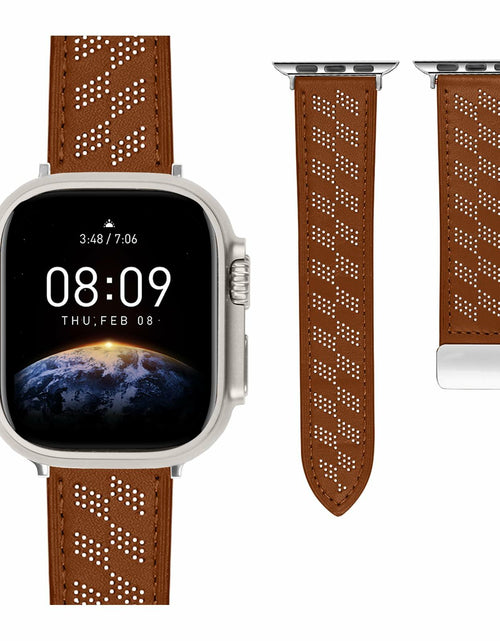 Load image into Gallery viewer, Limque Magnetic Genuine Leather Watch Band for Apple Watch 38-49mm
