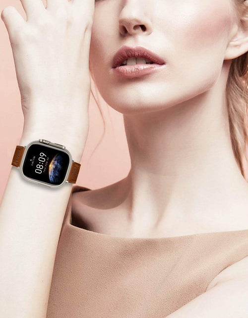 Load image into Gallery viewer, Limque Magnetic Genuine Leather Watch Band for Apple Watch 38-49mm
