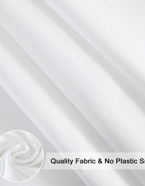 Load image into Gallery viewer, EurCross Fabric Shower Curtain Liner 72x84 White Water-Repellent Polyester
