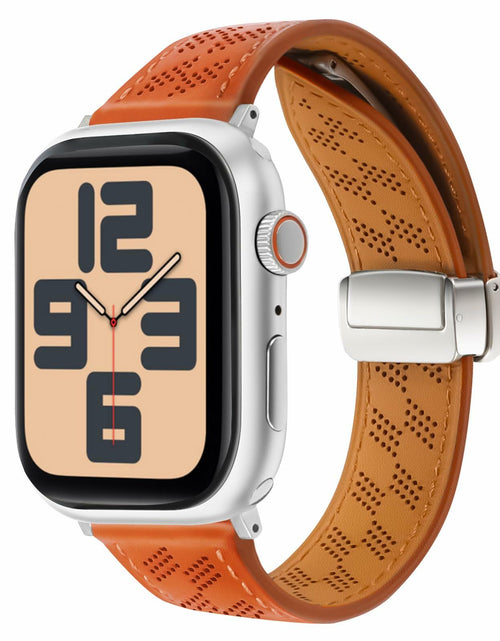 Load image into Gallery viewer, Limque Magnetic Genuine Leather Watch Band for Apple Watch 38-49mm
