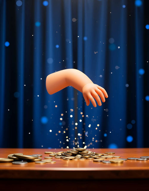 Load image into Gallery viewer, Calsgkspray Little Hand Coin Disappeared Magic Trick Toy Small Durable Novelty
