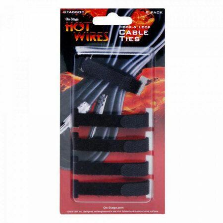 Load image into Gallery viewer, On Stage CTA6600 Hot Wires Cable Ties Black 5 Pack
