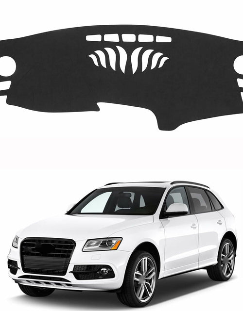Load image into Gallery viewer, Dash Cover Audi Q5 2009-2025 Black Polyester Flannel Dashboard Protector
