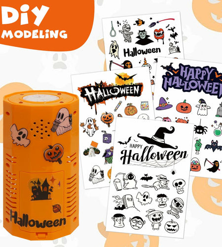 KYUKUDZ Halloween Bubble Machine Portable Automatic Lights Spooky Sound