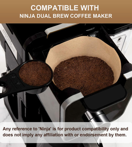 BRIKINTE #4 Cone Coffee Paper Filters for Ninja Coffee Maker 100 Pcs