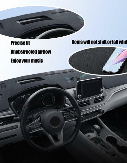 Load image into Gallery viewer, Dash Cover Audi Q5 2009-2025 Black Polyester Flannel Dashboard Protector
