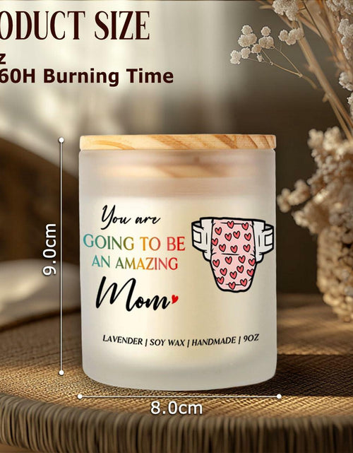 Load image into Gallery viewer, DOSINY Lavender Scented Candle 9Oz Soy Wax Gift for New Mom Funny Expecting
