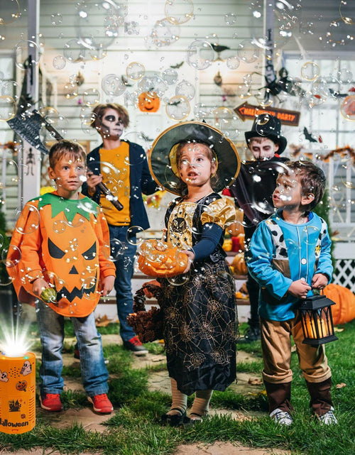 Load image into Gallery viewer, KYUKUDZ Halloween Bubble Machine Portable Automatic Lights Spooky Sound
