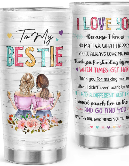Load image into Gallery viewer, Pawzity 20 Oz White Stainless Steel Coffee Tumbler Gift for Women Friends
