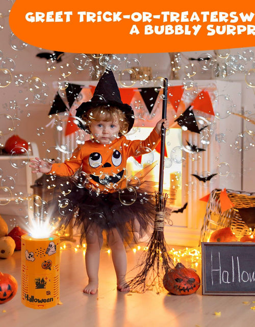 Load image into Gallery viewer, KYUKUDZ Halloween Bubble Machine Portable Automatic Lights Spooky Sound
