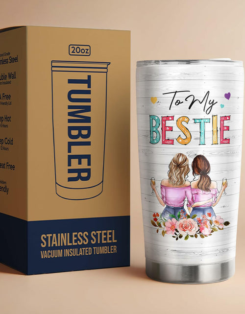 Load image into Gallery viewer, Pawzity 20 Oz White Stainless Steel Coffee Tumbler Gift for Women Friends
