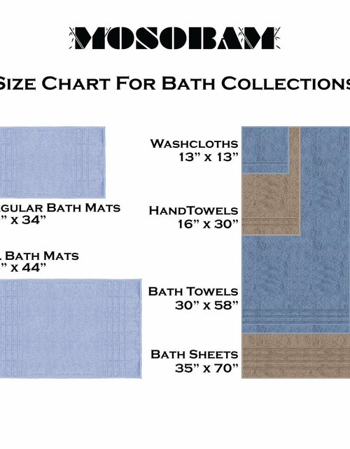 Load image into Gallery viewer, Mosobam Luxury Turkish Bath Mat 20x34 White 1000 GSM Bamboo Viscose Cotton
