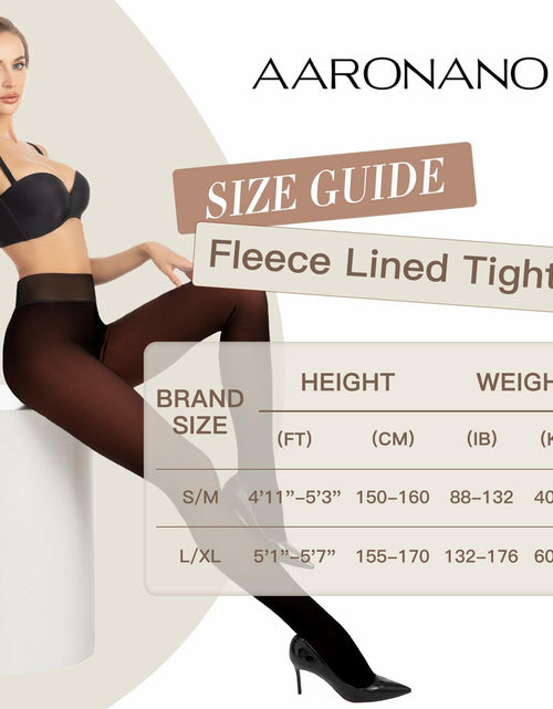 Load image into Gallery viewer, Aaronano Fleece Lined Thermal Warm Leggings Brown Size XS
