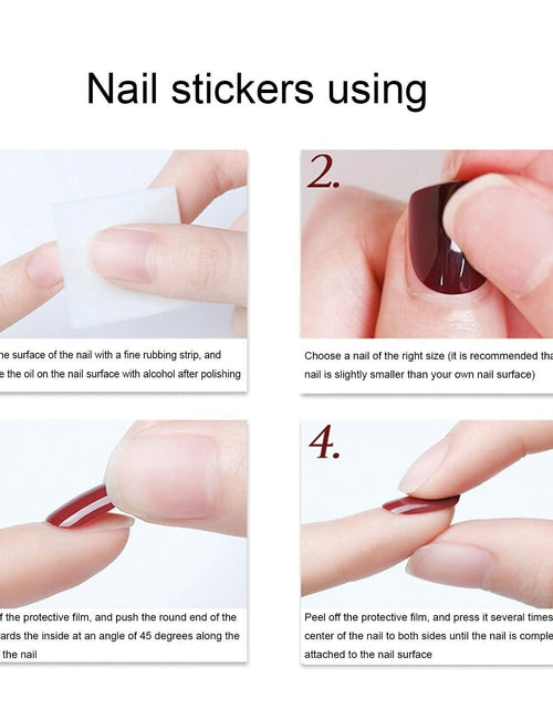 Load image into Gallery viewer, WLGDLH 24Pcs Dark Green Square Christmas Tree Glitter Press On Nails
