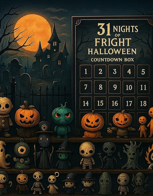 Load image into Gallery viewer, quisenti 31 Days of Halloween Horror Countdown Box 2025 Black 320g

