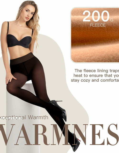 Load image into Gallery viewer, Aaronano Fleece Lined Thermal Warm Leggings Brown Size XS
