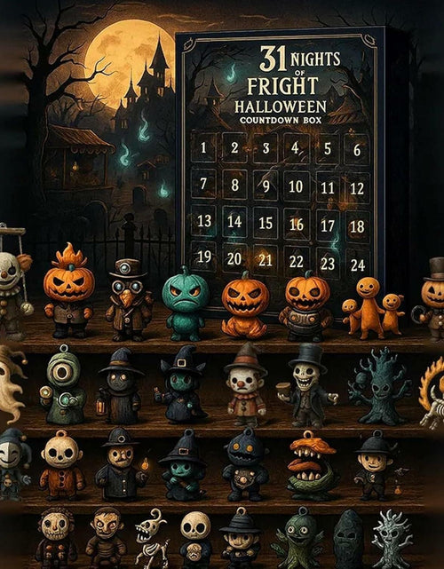 Load image into Gallery viewer, quisenti 31 Days of Halloween Horror Countdown Box 2025 Black 320g
